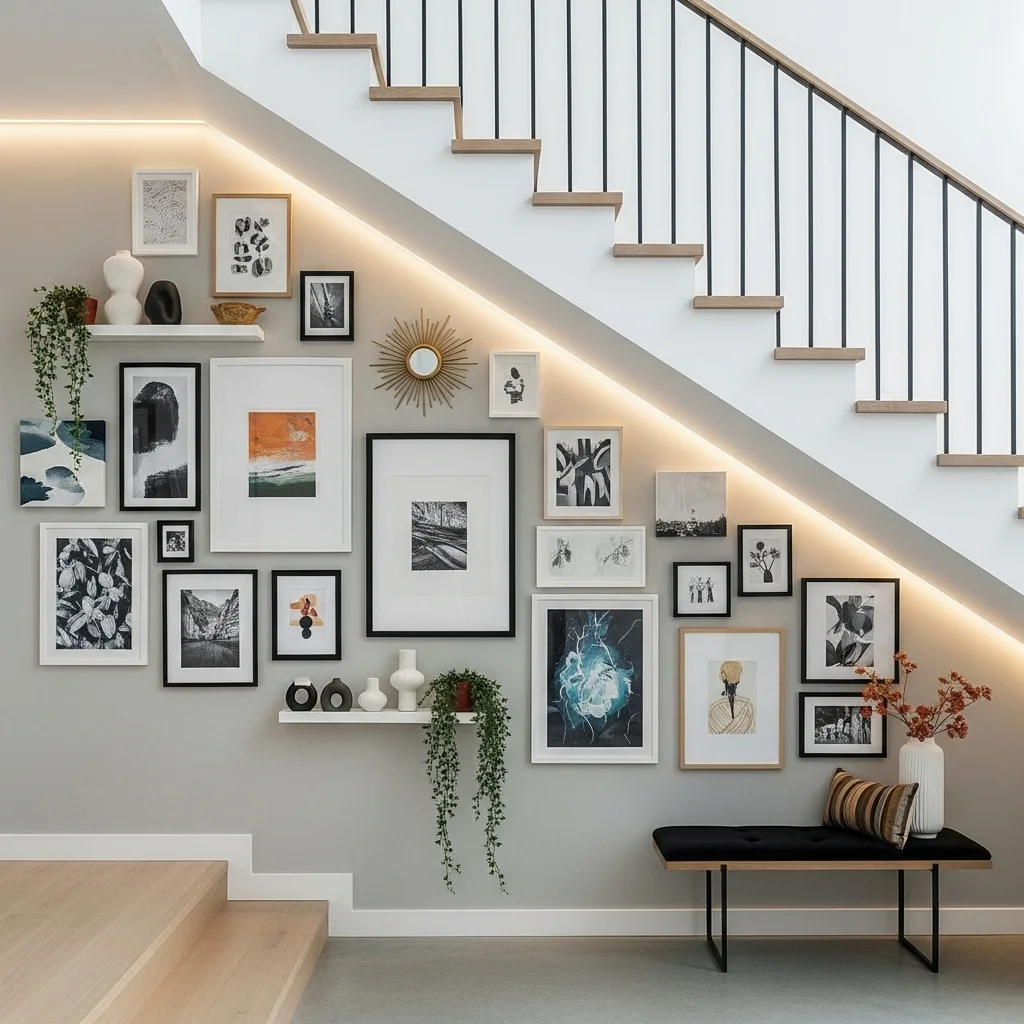 Add a Gallery Wall for Artistic Expression