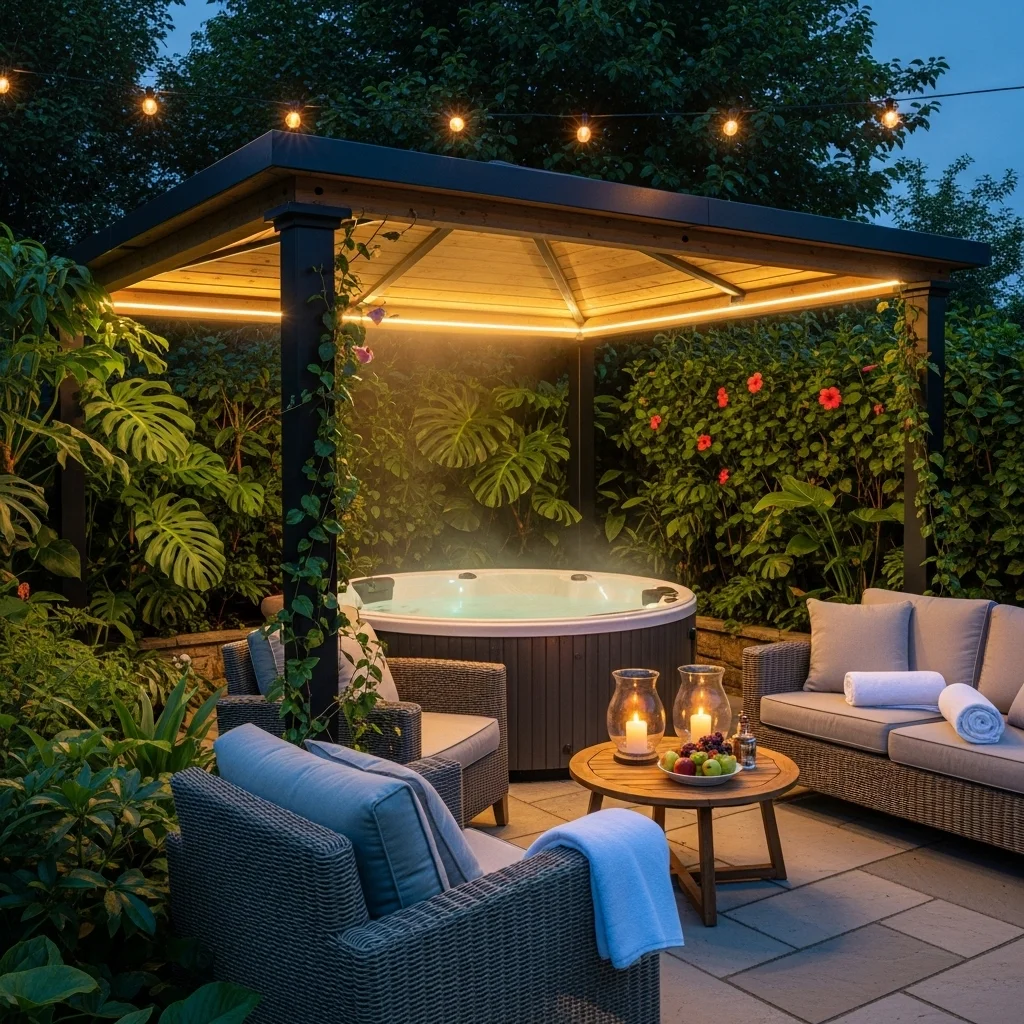 Add a Hot Tub Under the Gazebo