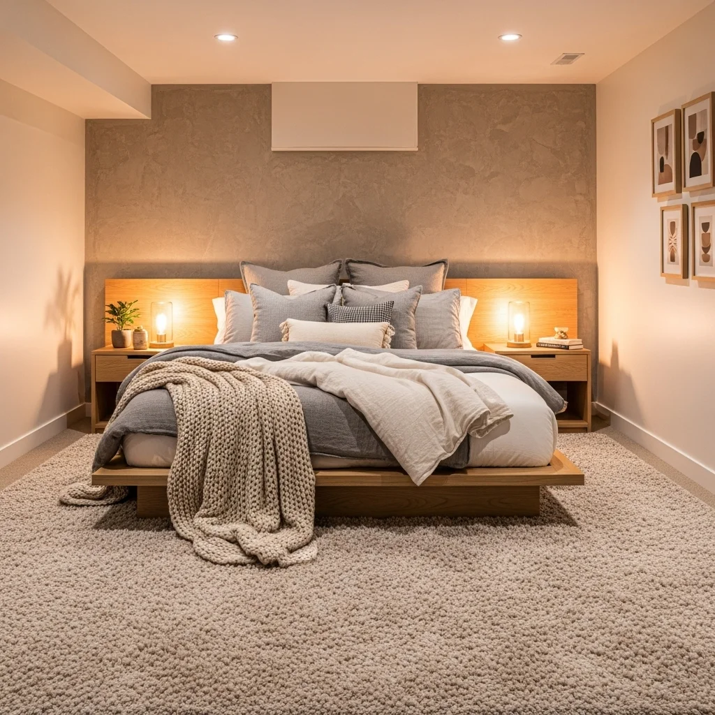 Add a Low Platform Bed for a Grounded Feel