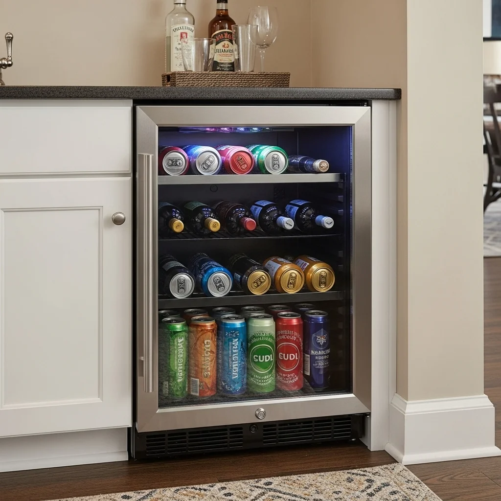 Add a Mini Fridge or Beverage Cooler
