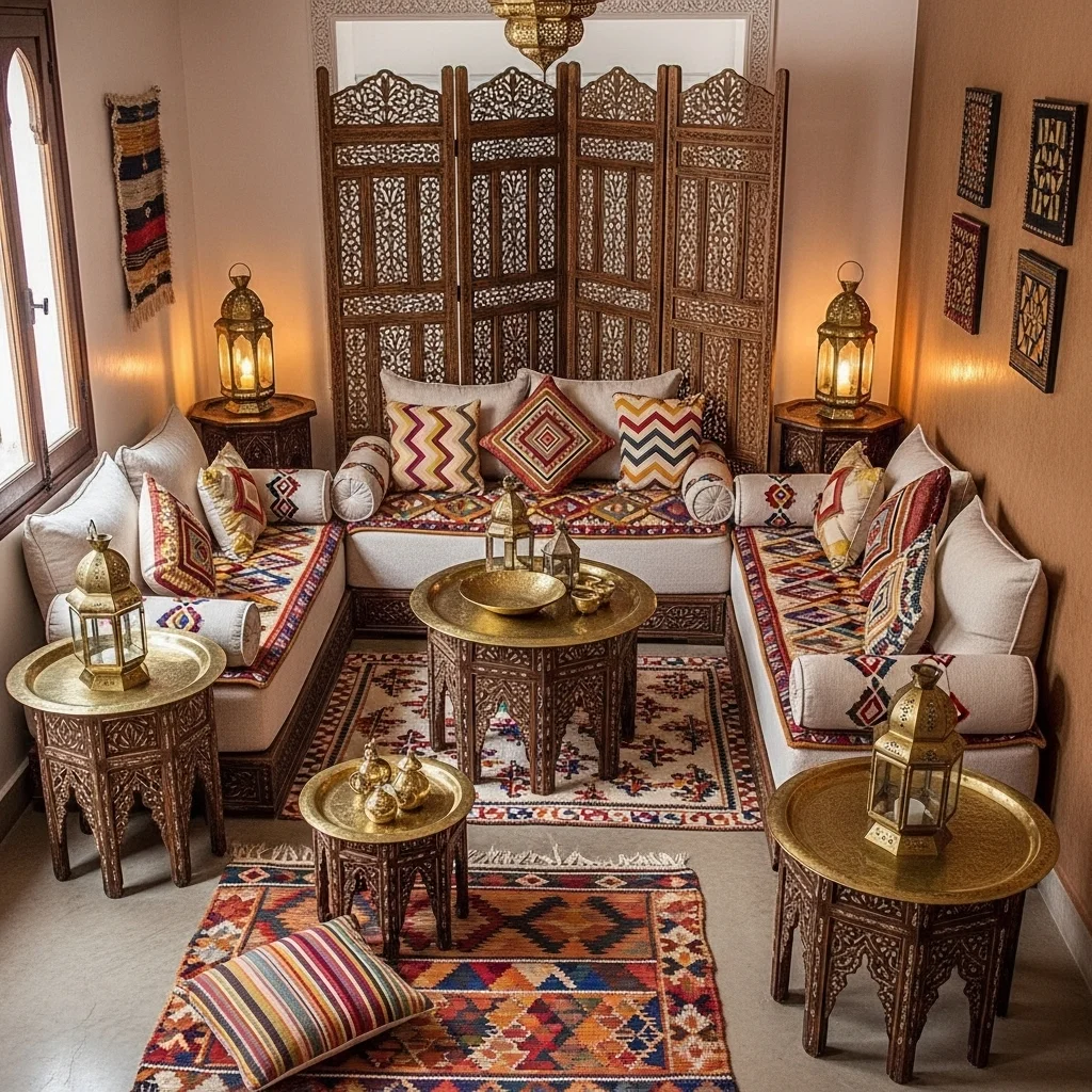 Add a Moroccan Divider or Carved Screen