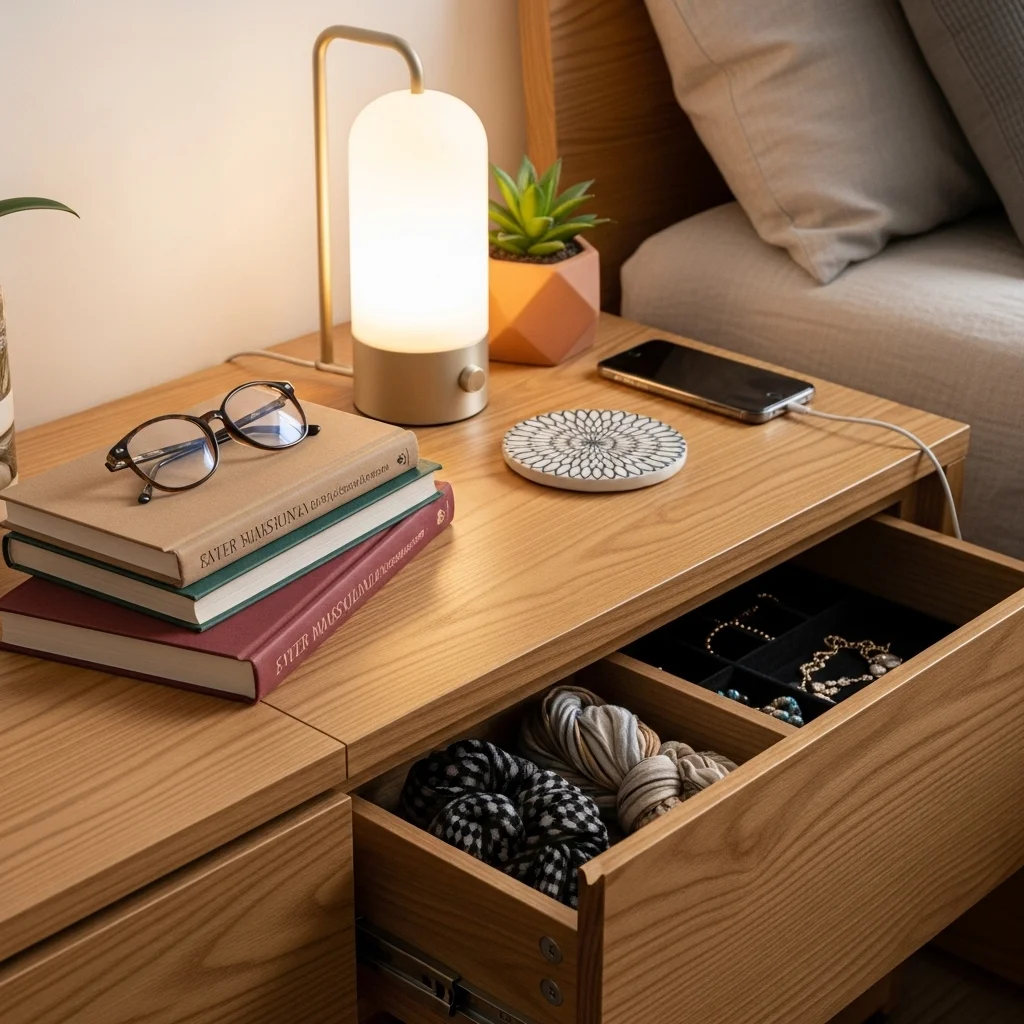 Add a Nightstand with Built-In Storage