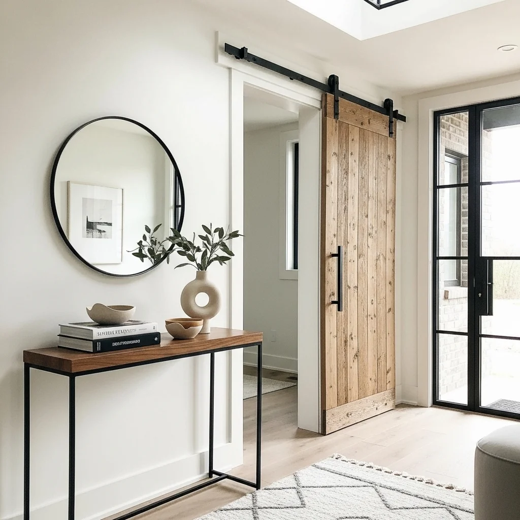  Add a Sliding Barn Door or Glass Door Feature