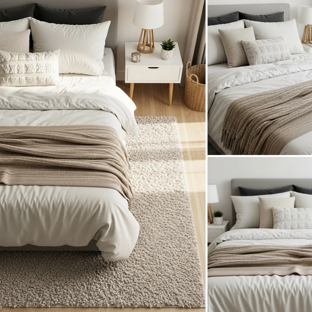  Add a Soft Bedside Rug for Warmth Underfoot