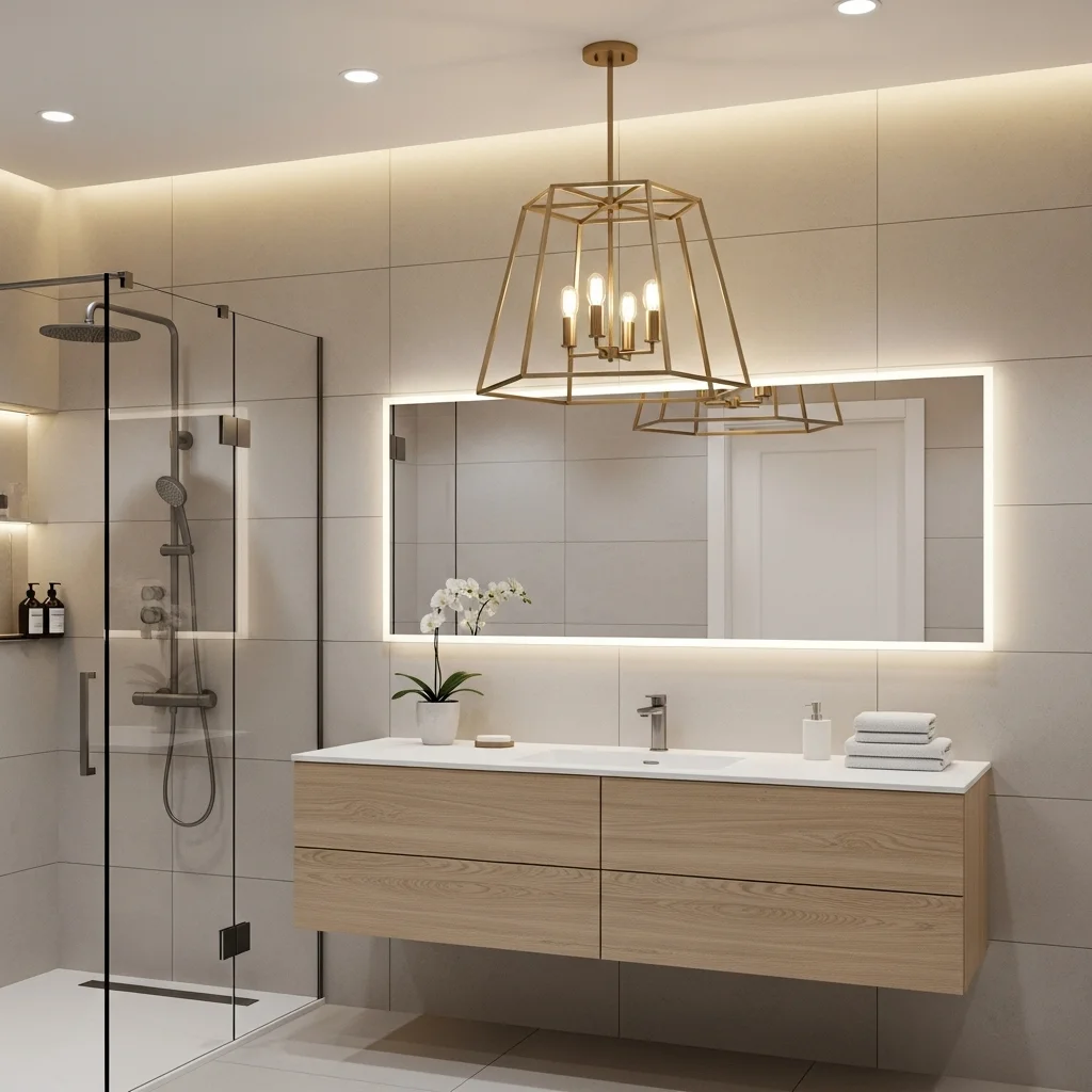 Add a Statement Mirror or Lighting Fixture