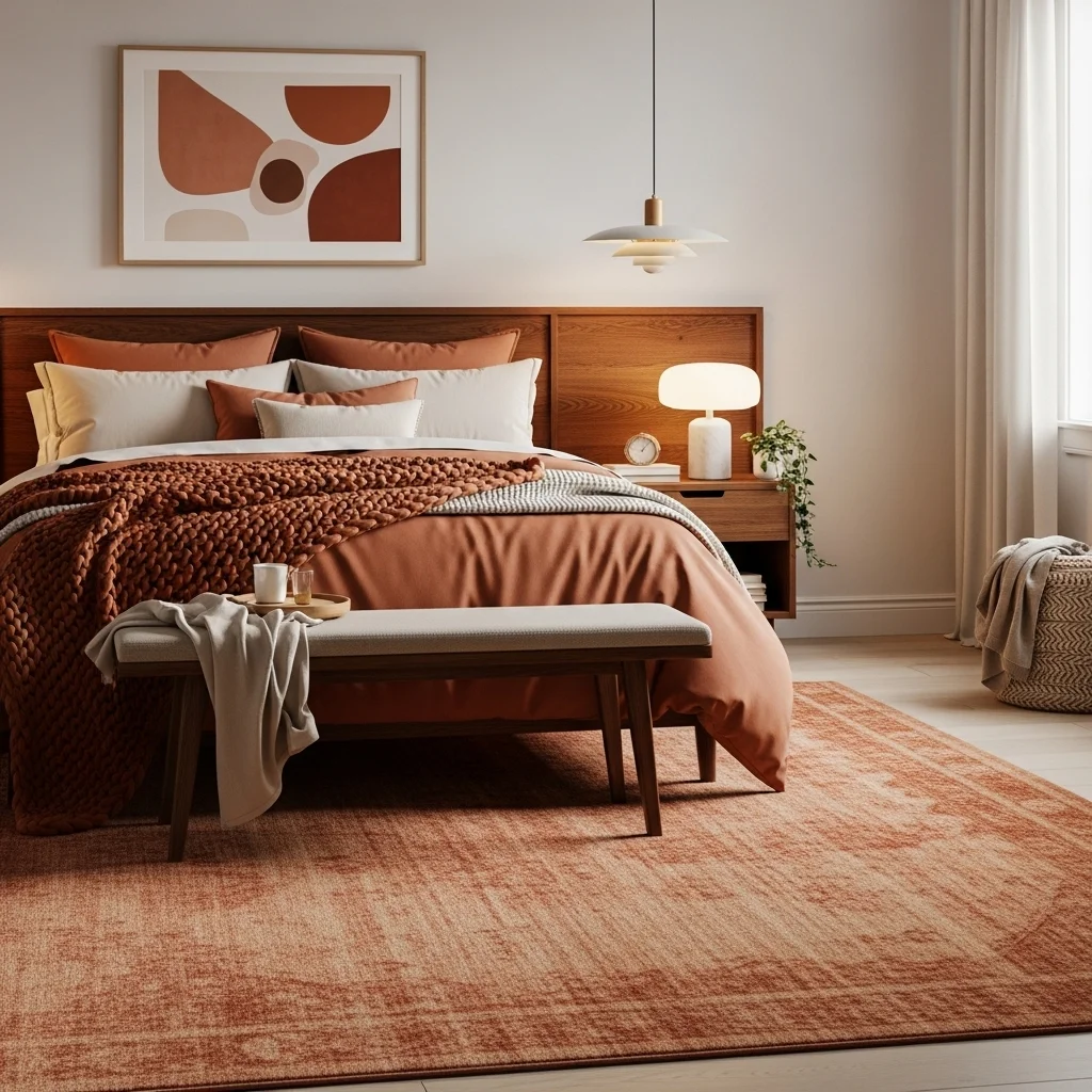 Add a Terracotta Area Rug