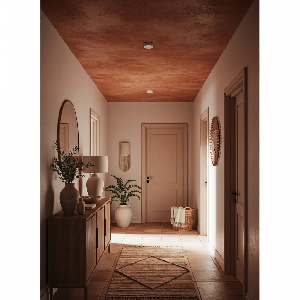  Add a Terracotta-Inspired Accent Ceiling
