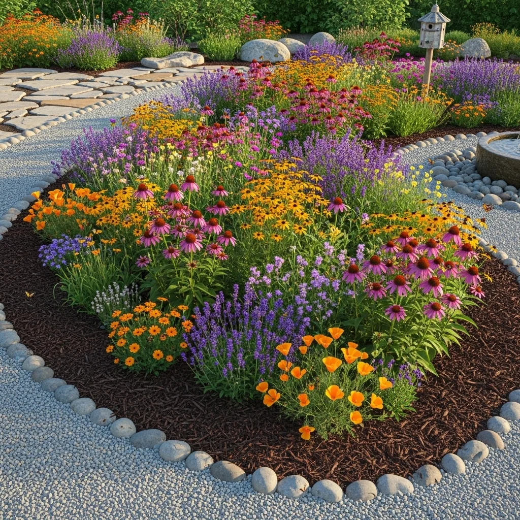 . Add a Wildflower Patch for Natural, Self-Sustaining Beauty