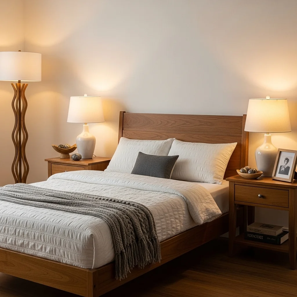 Add a Wooden or Upholstered Headboard