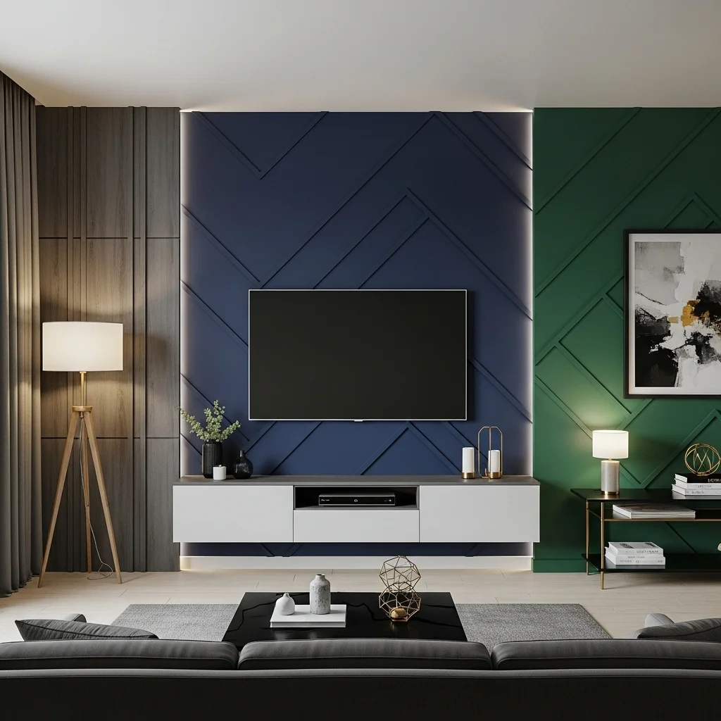  Add an Accent Wall Behind the TV