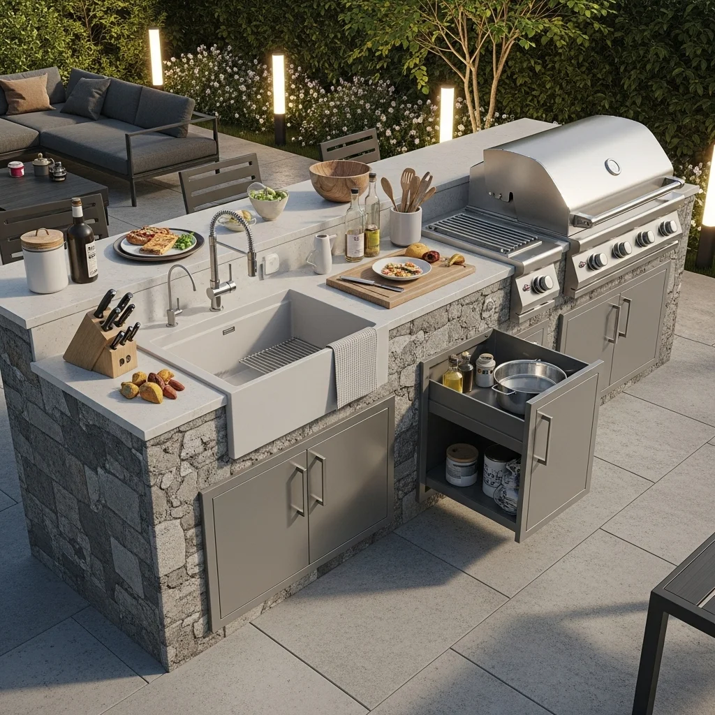 Add an Outdoor Sink and Prep Area