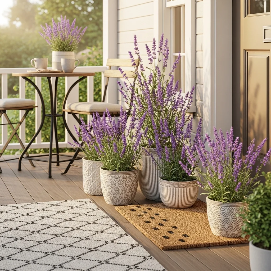 Artificial Lavender Plants