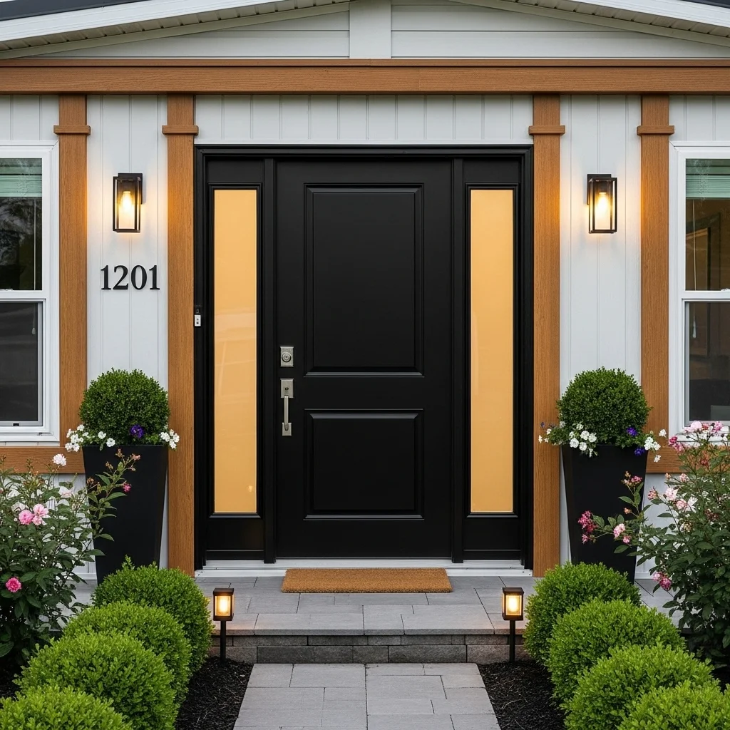  Black Front Door for Bold Curb Appeal