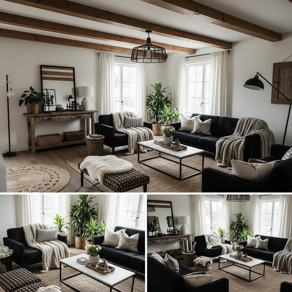 Blend Contemporary and Rustic Styles