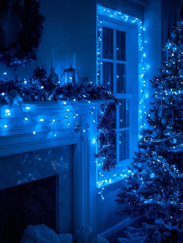  Blue LED String Lights