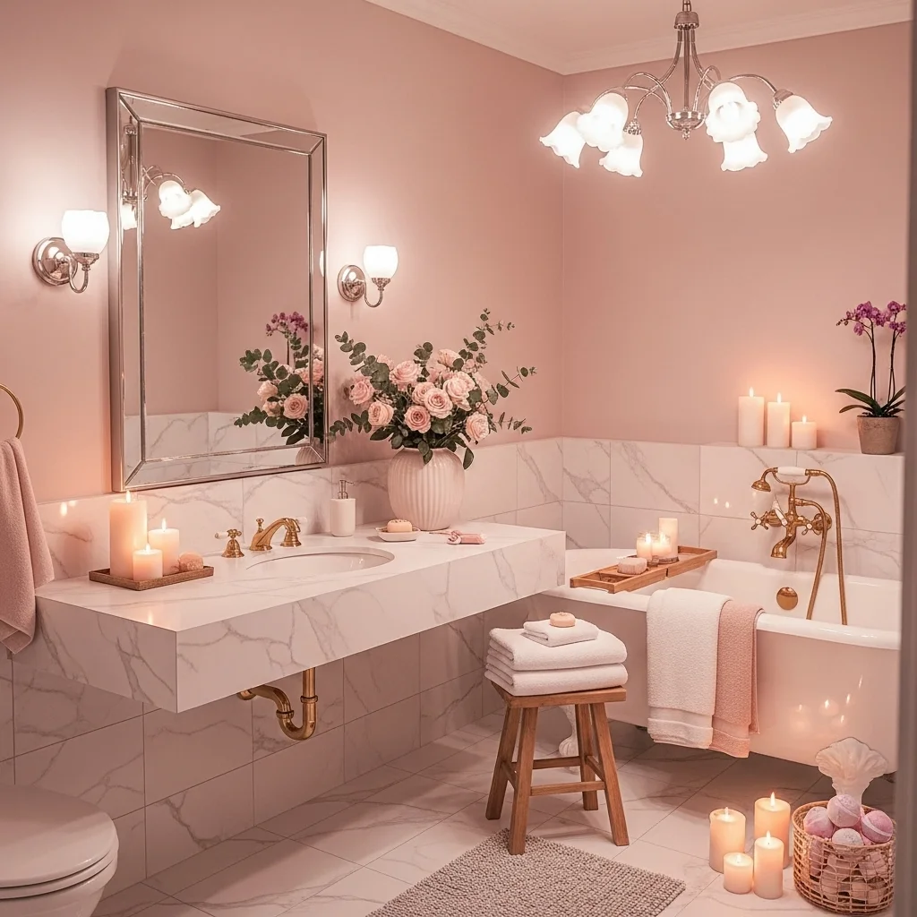  Blush Pink Romantic Veil