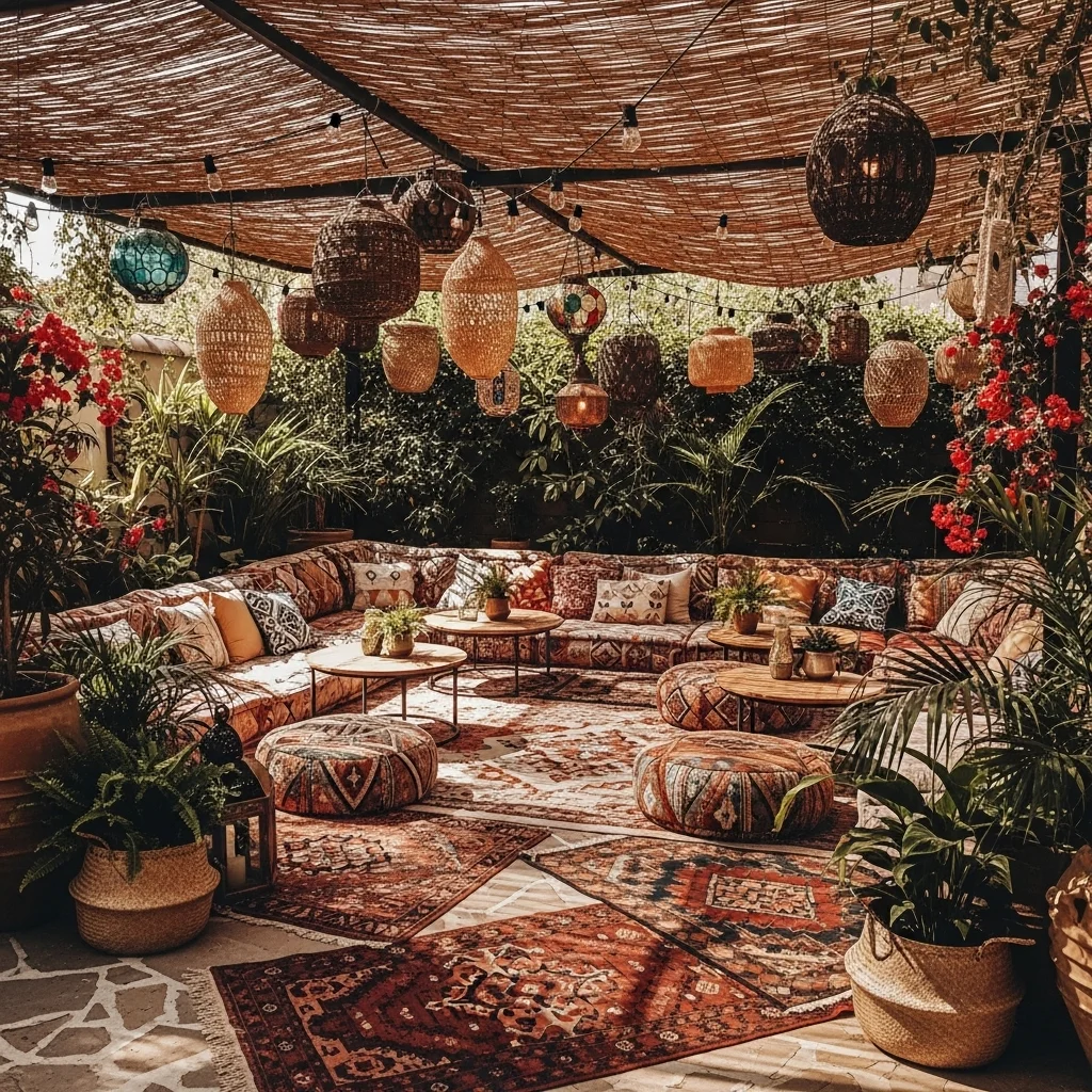 Bohemian Thatched Canopy Retreat