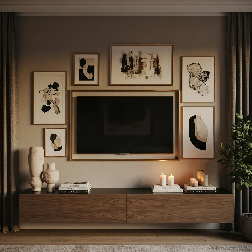 Brass Accent Frame Mount