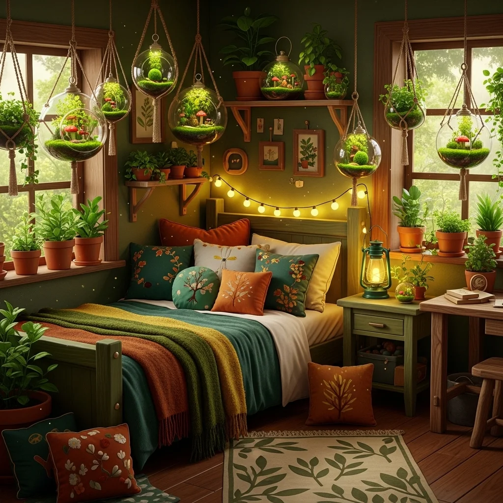 Bring in Potted Plants and Moss Terrariums