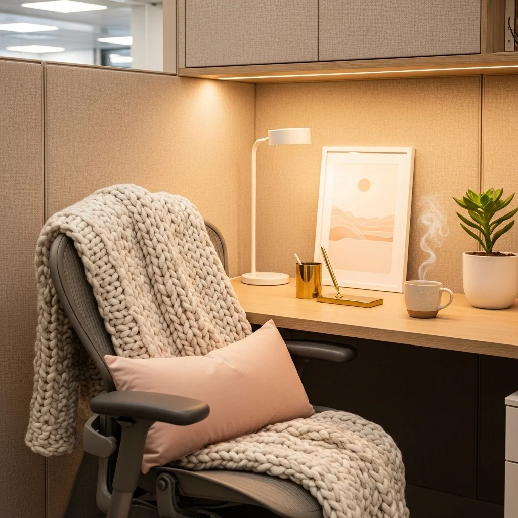 Bring in a Cozy Blanket or Pillow