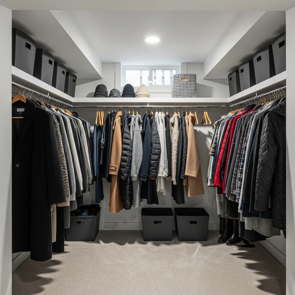 Build a Coat or Seasonal Clothing Closet