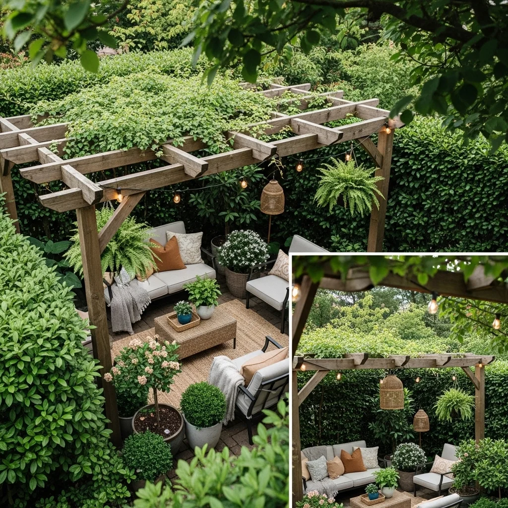 Build a Cozy Pergola Garden Lounge