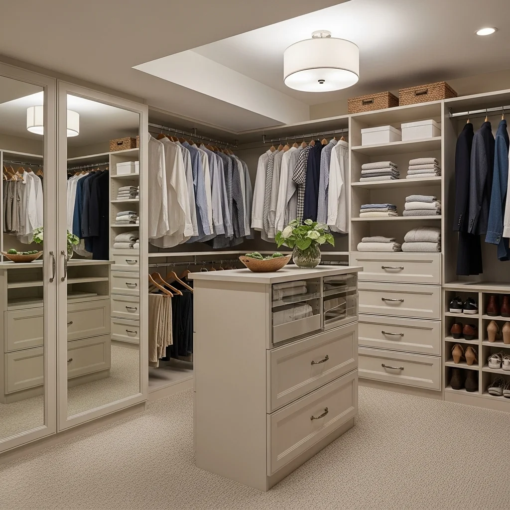 Build a Custom Walk-In Basement Closet