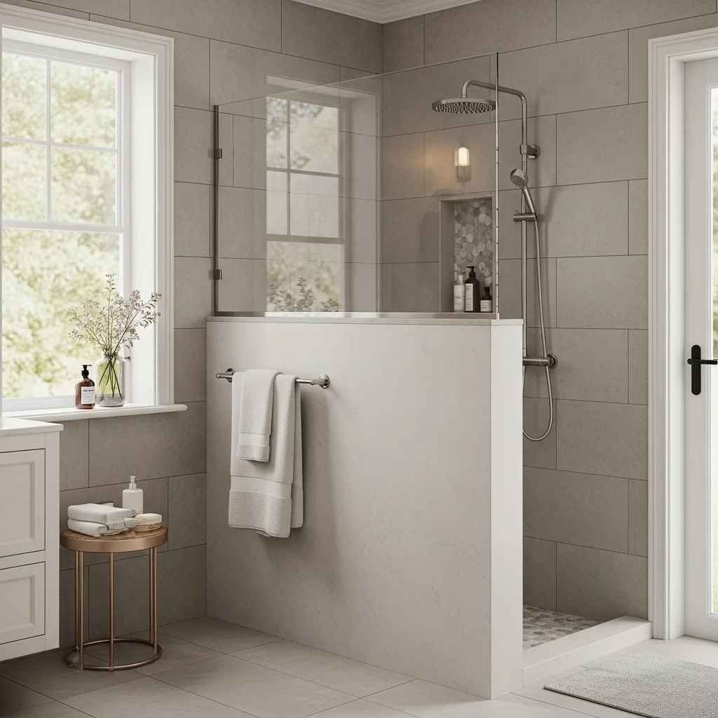  Build a Half-Wall Shower Partition