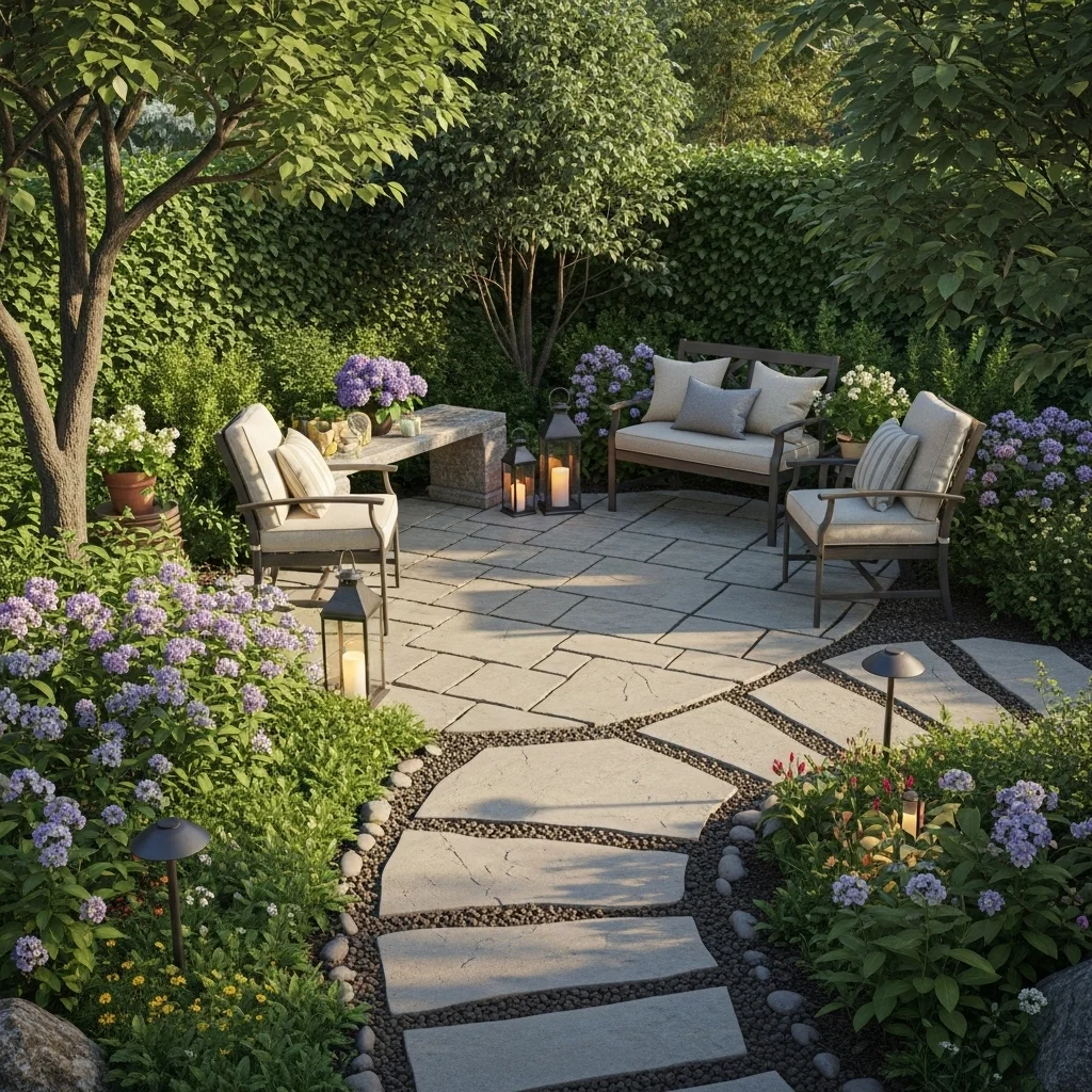 Build a Stone-Paved Patio Corner
