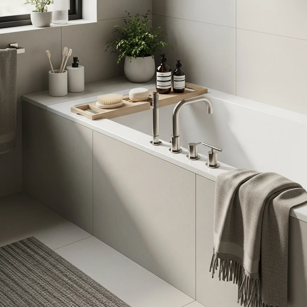 Build a Tub Surround With Wide Ledge Edges