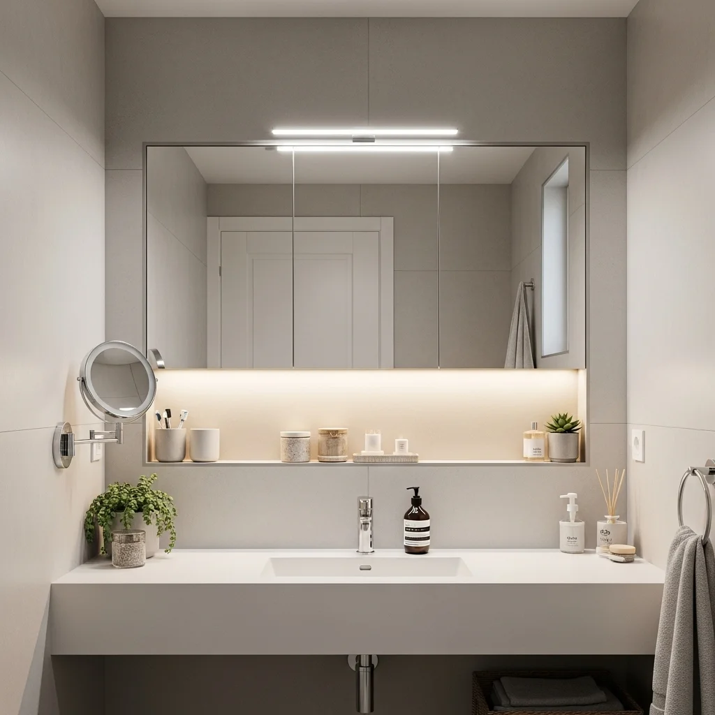  Build an Alcove Vanity Station With a Mirror