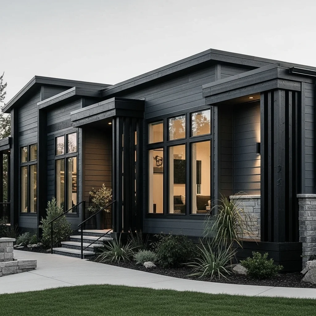  Charcoal Exterior Paint for Contemporary Style