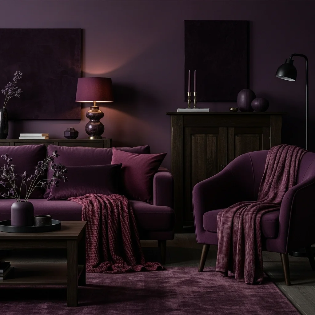 Choose Deep Purple or Burgundy Accents