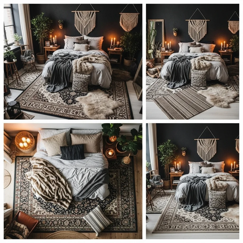 Choose Layered Rugs for Comfort and Contrast