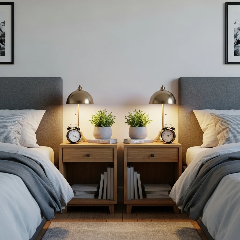  Choose Matching Nightstands for Symmetry