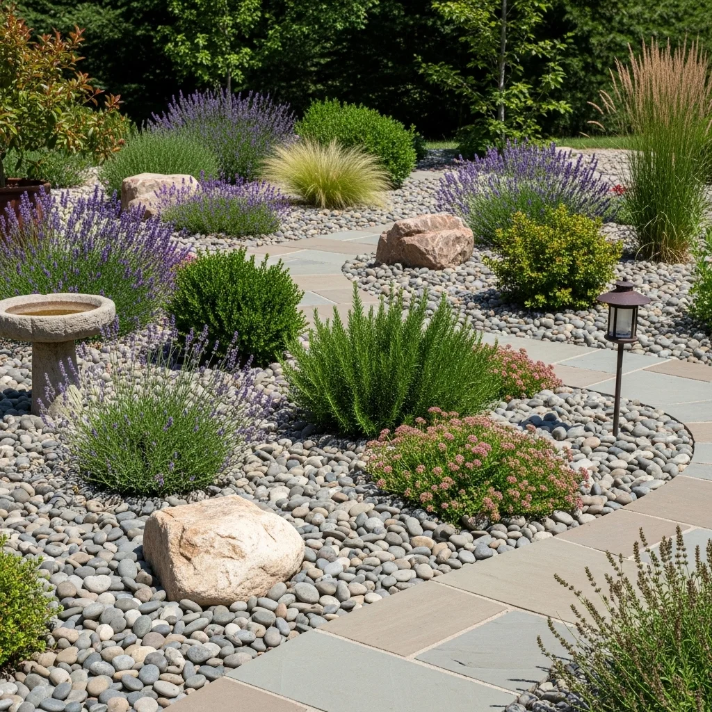 Choose River Rock Mulch for Long-Lasting Ground Cover