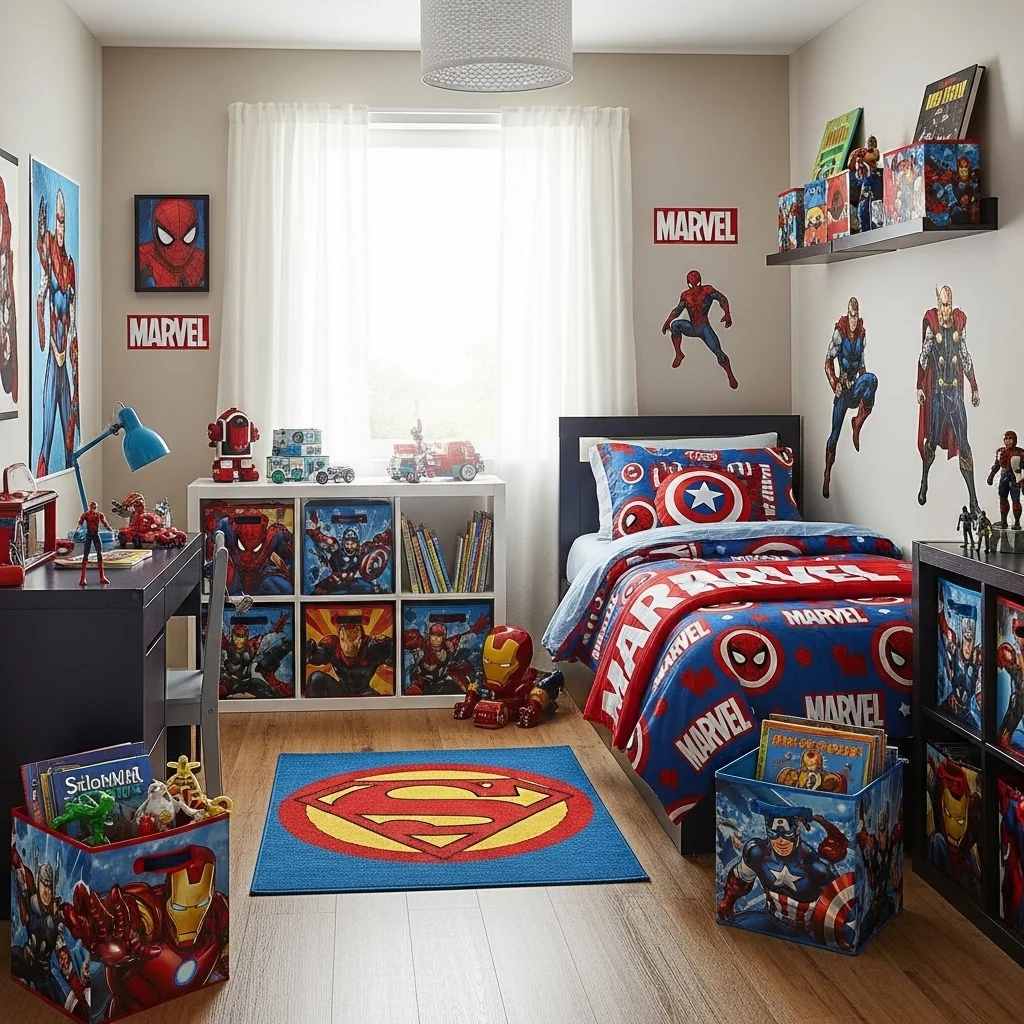  Choose Superhero-Themed Storage Bins