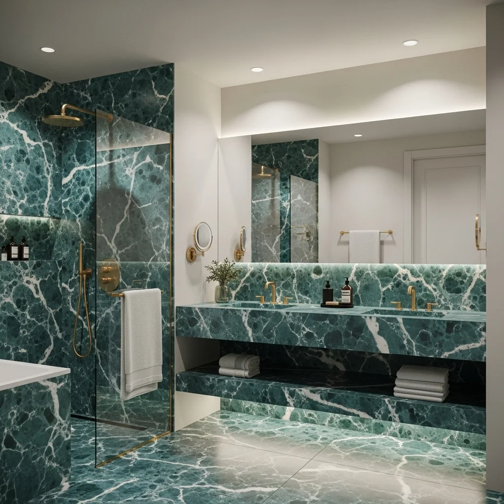 Choose Teal Marble or Faux-Marble Accents