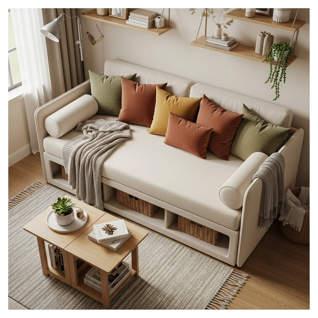  Choose a Sofa Bed or Convertible Furniture