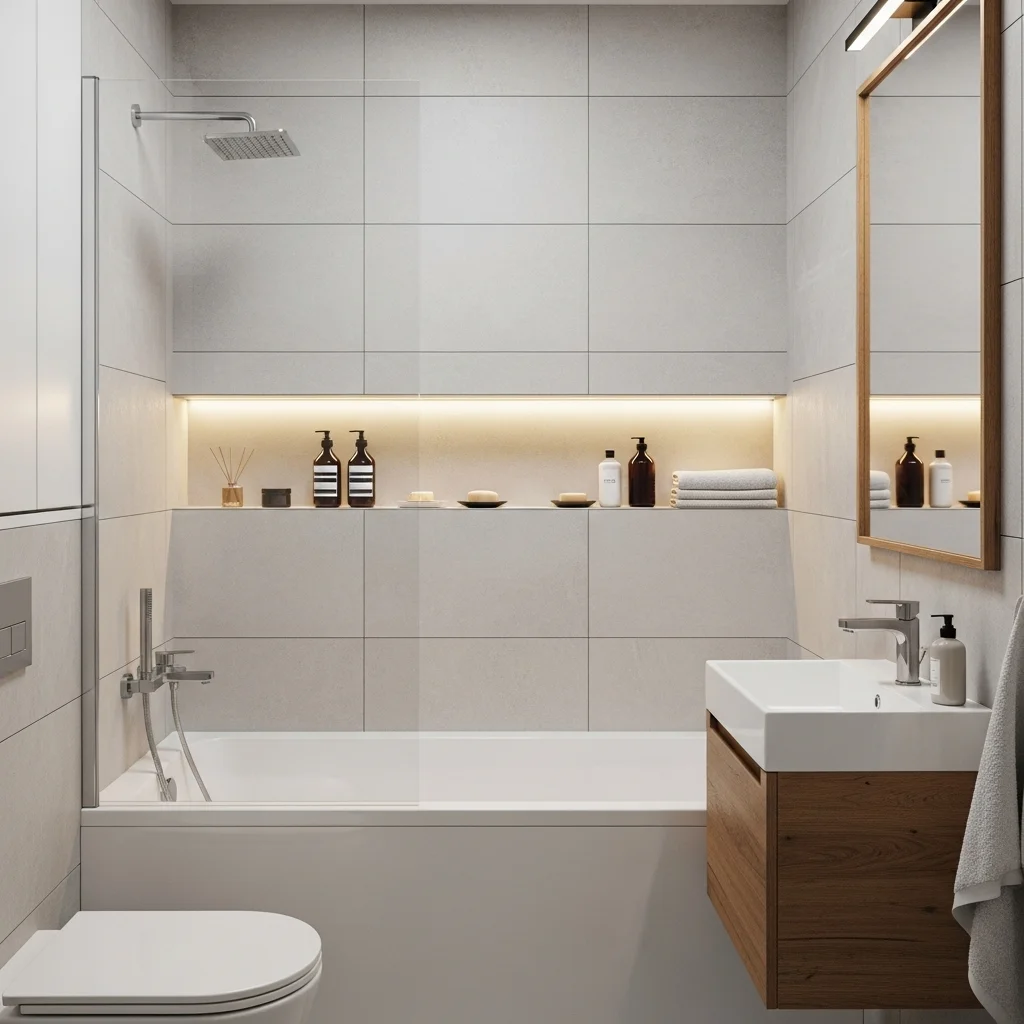  Choose a Space-Saving Alcove Tub