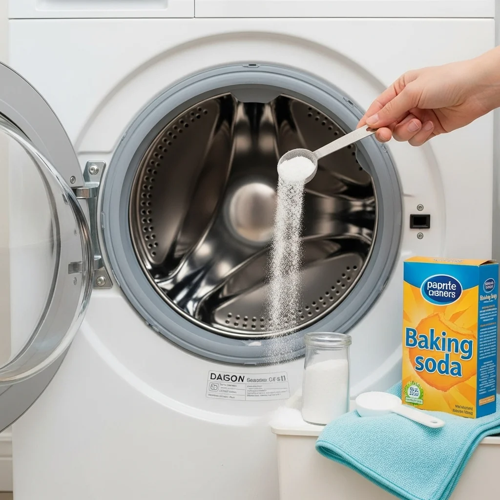 Clean the Drum with Baking Soda