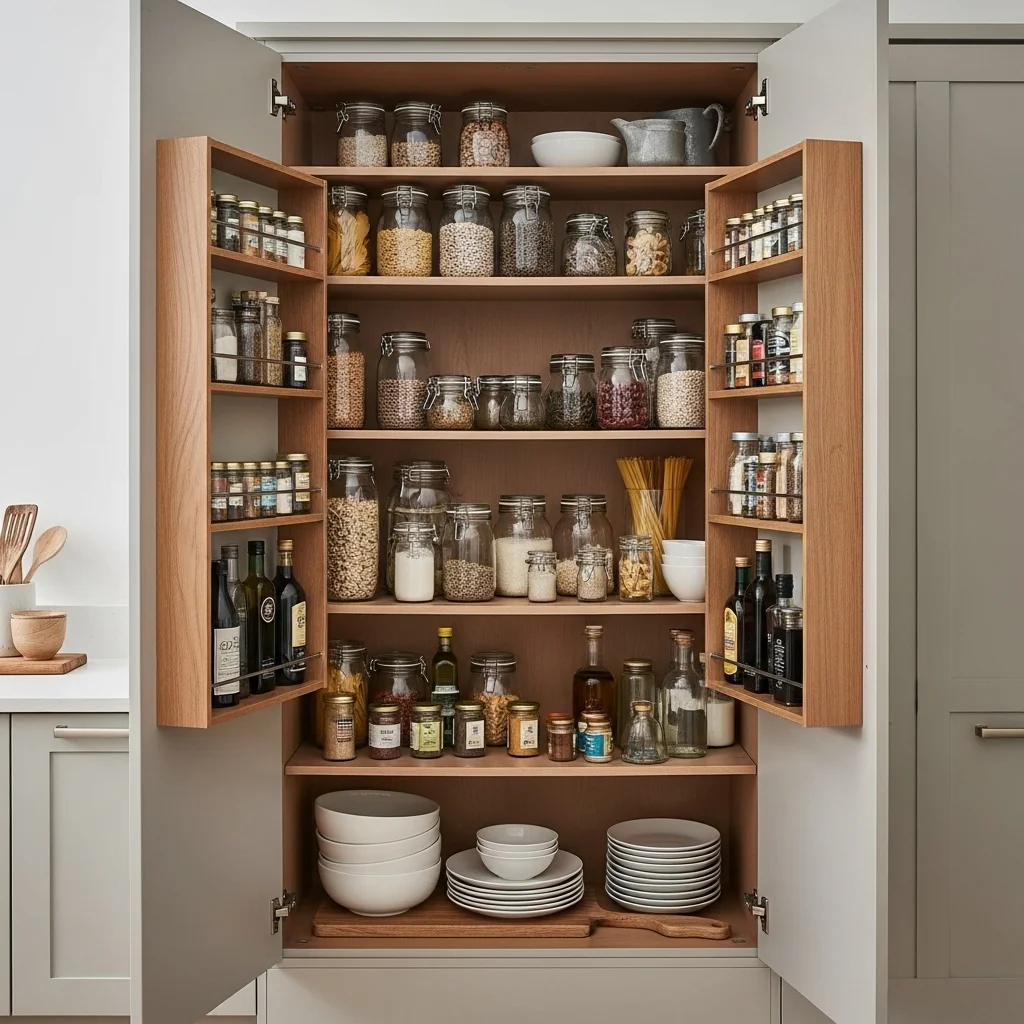 Conceal with Floor-to-Ceiling Cabinetry