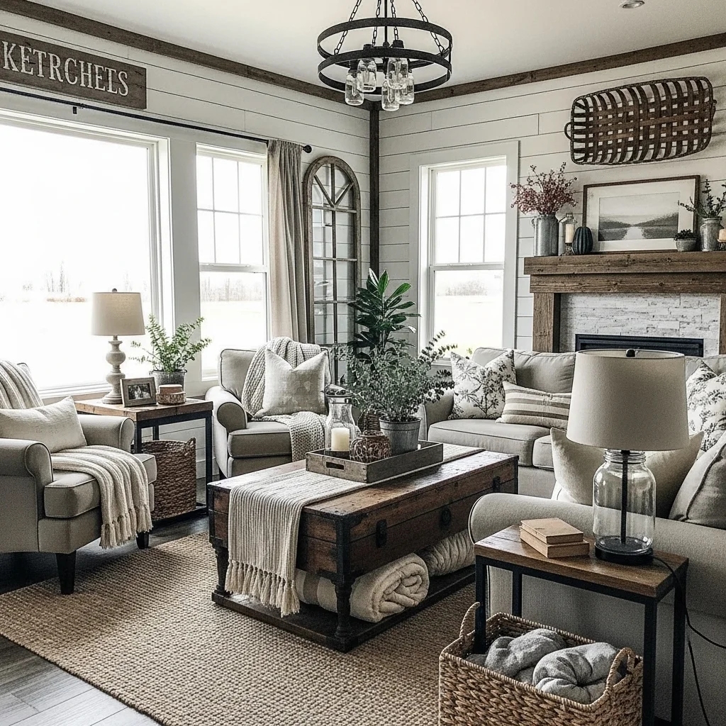  Cozy Farmhouse Nest with Shiplap Serenity
