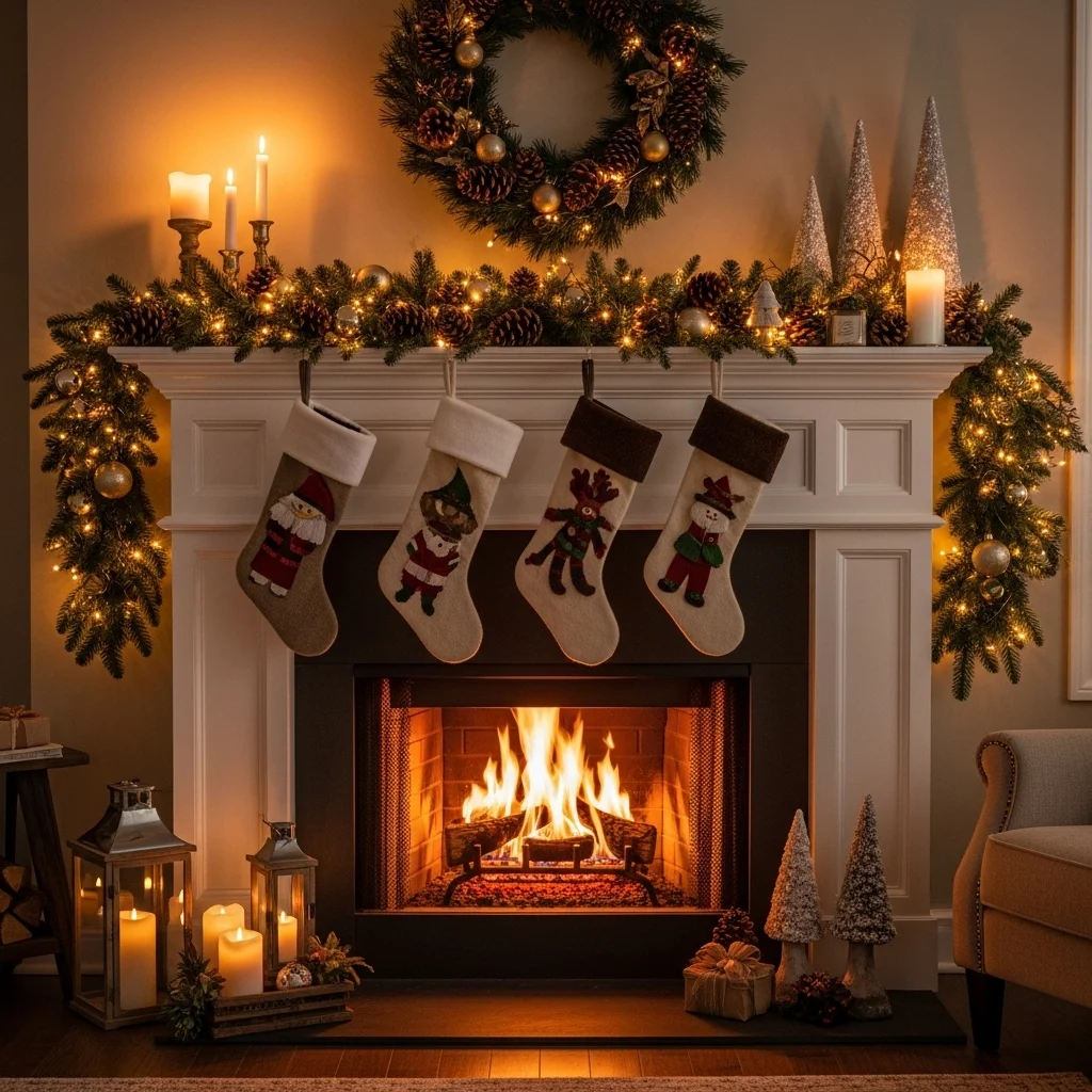 Cozy Fireplace Decor