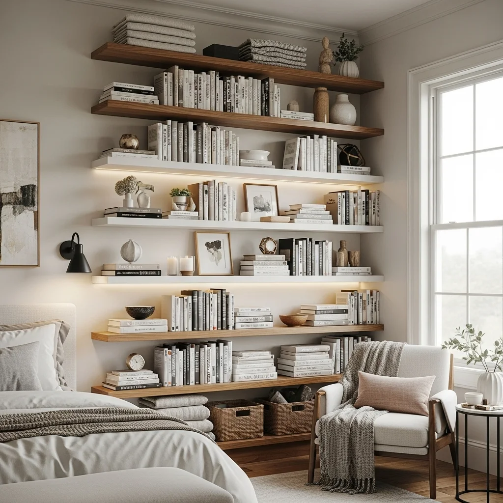  Create a Bedroom Library Wall