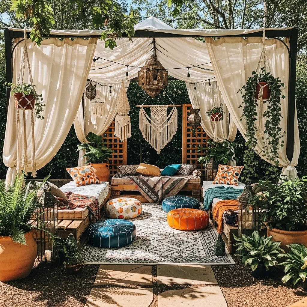  Create a Bohemian Lounge Gazebo