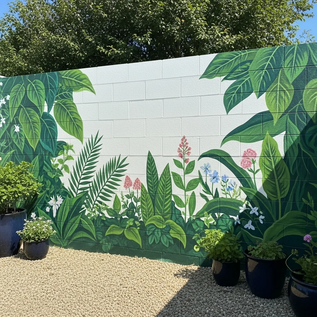 Create a Botanical Mural for Natural Beauty