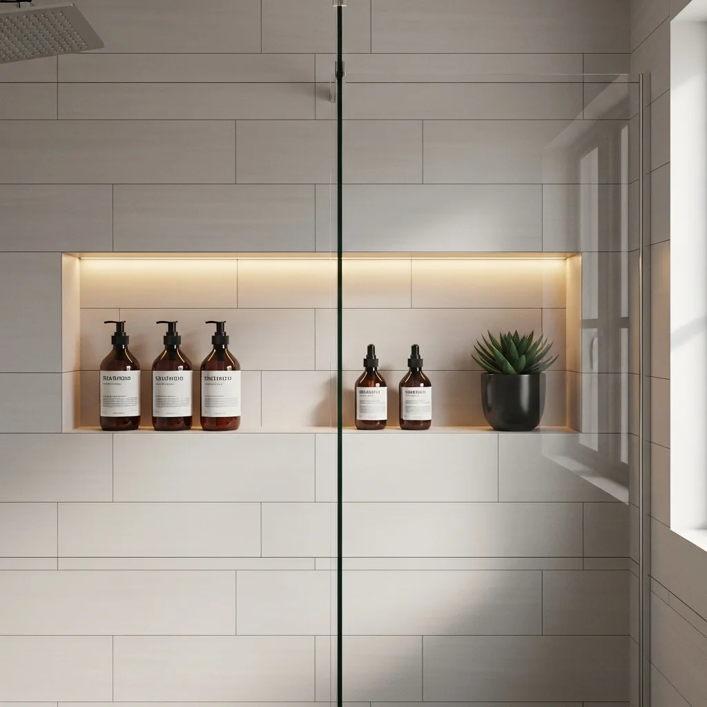  Create a Built-In Niche in the Shower