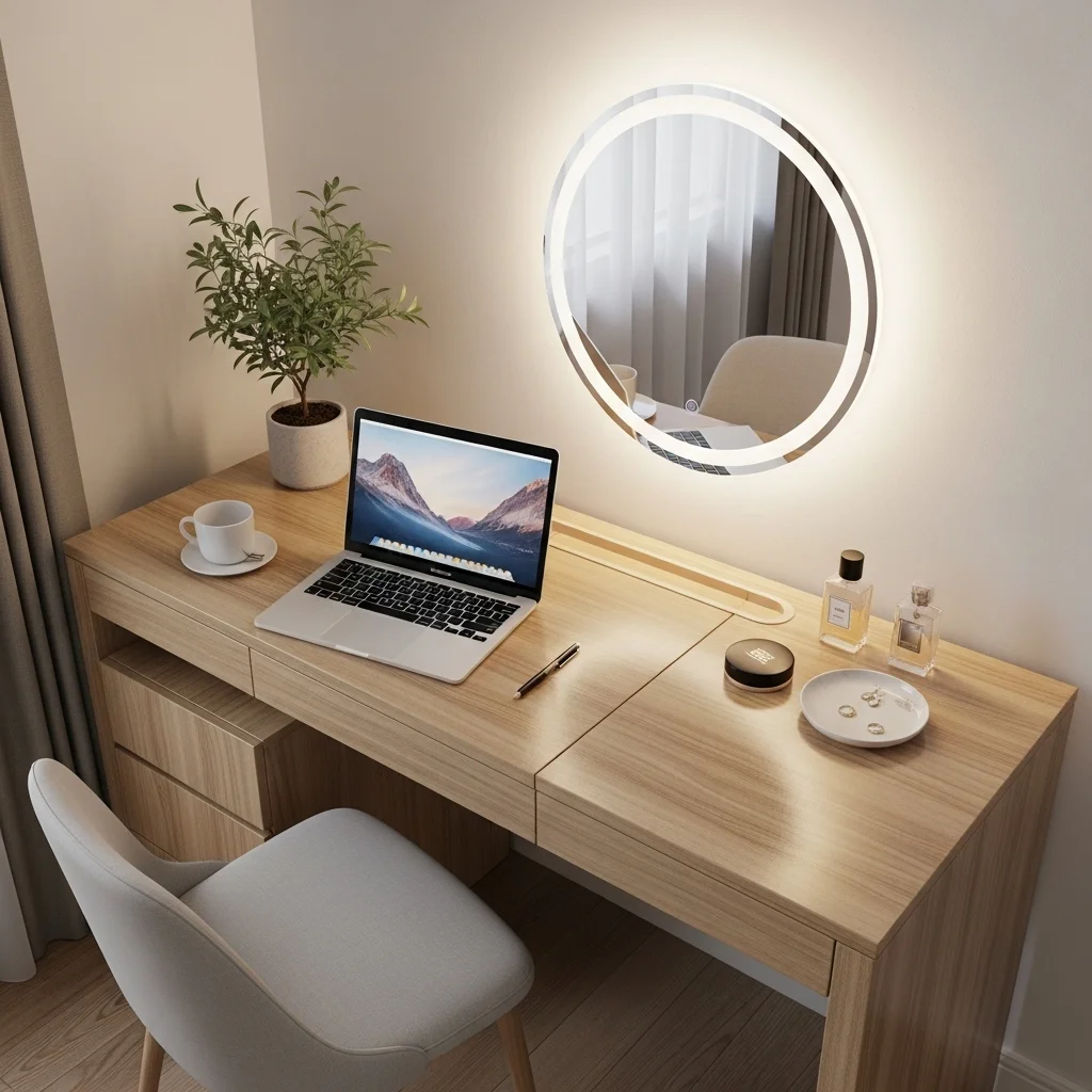 Create a Dual-Purpose Vanity Desk