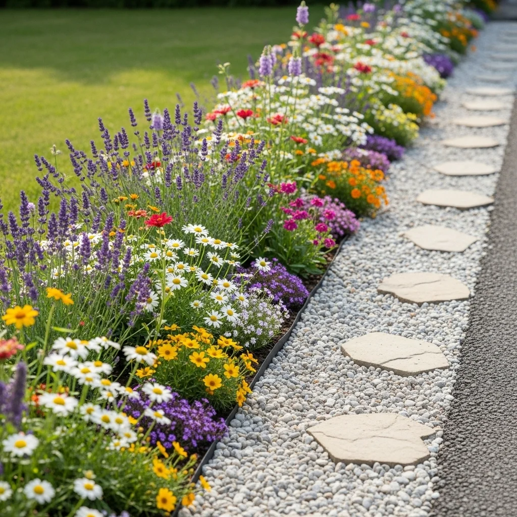  Create a Flower-Filled Gravel Strip